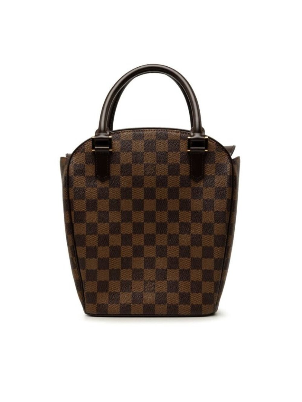 Louis Vuitton Damier Sariasso Handbag Brown Leather